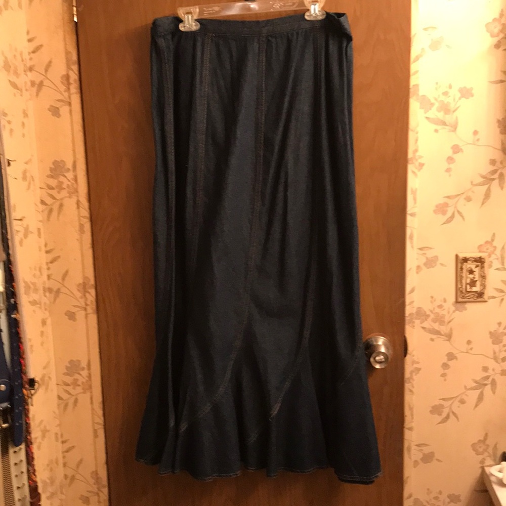 Denim 16T maxi skirt